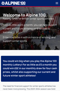 Alpine 100 - home screen