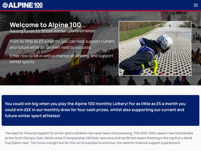 Alpine 100 subscription system - home screen